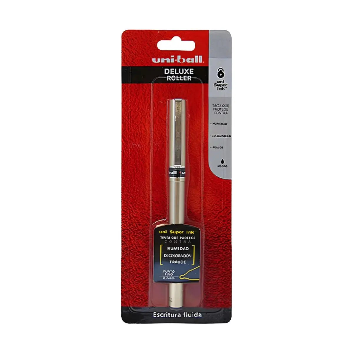 Bolígrafo Roller Deluxe Fino 0.7mm Tinta Azul - Azor - contenido