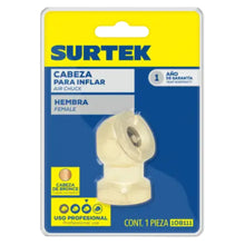 Cabeza para inflar de 1/4 NPT hembra - Lock - vista lateral