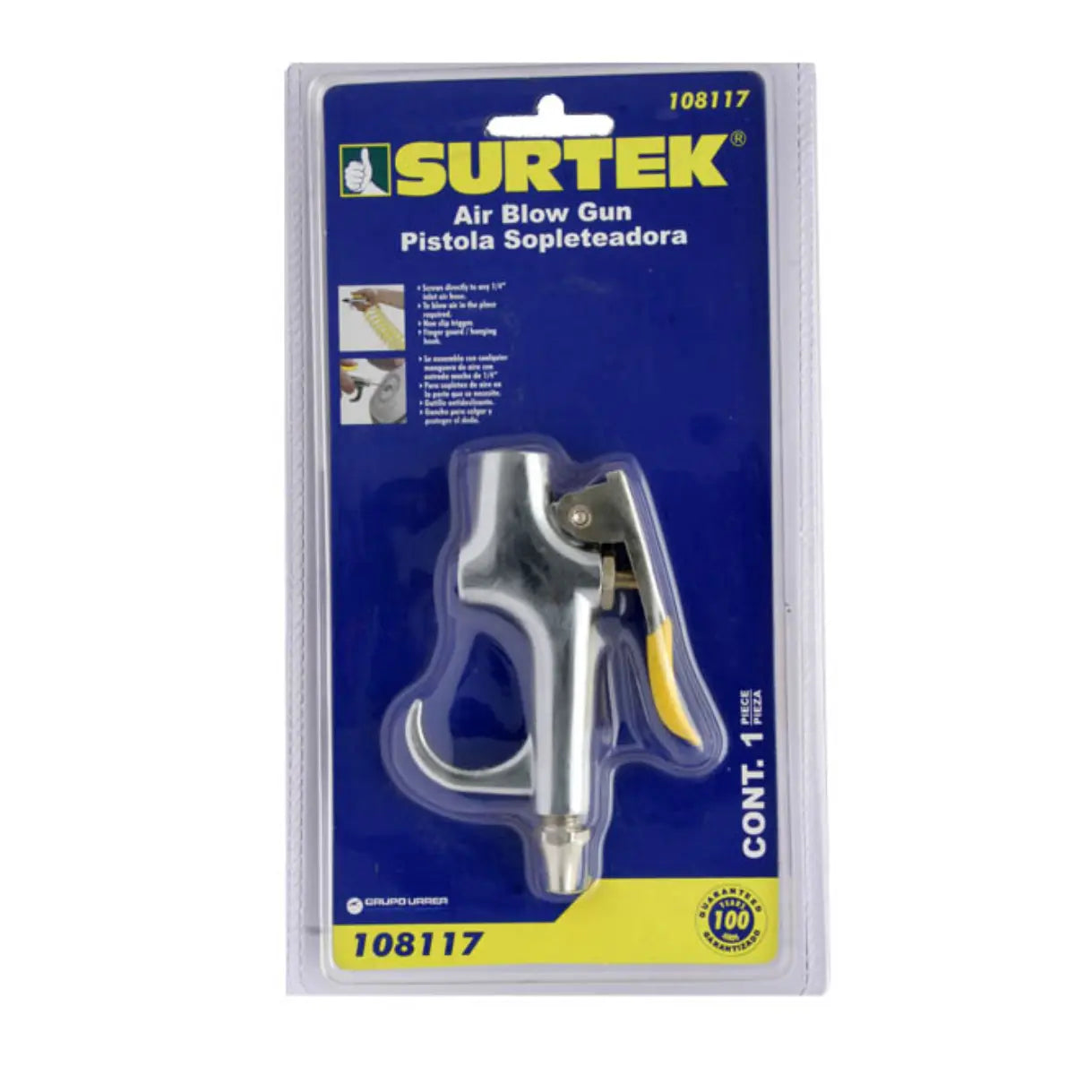 Pistola Sopleteadora 1/4 pulgadas NPT Surtek - Lock - vista lateral