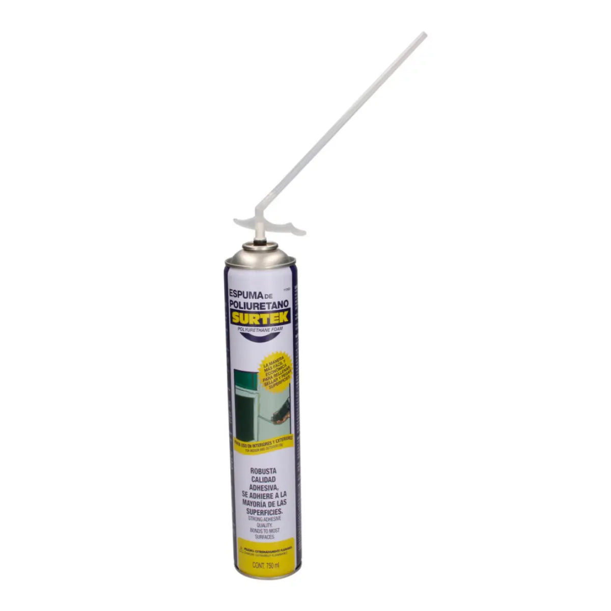 Espuma de Poliuretano 750 ml Surtek - Lock - vista lateral