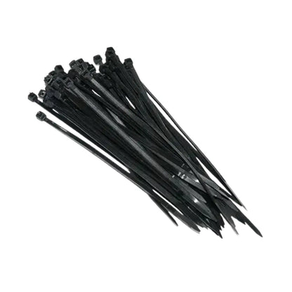 Cinchos plásticos 150 x 3.6 mm tensión 18 Kg 50 pz negro Urrea - Lock - vista lateral