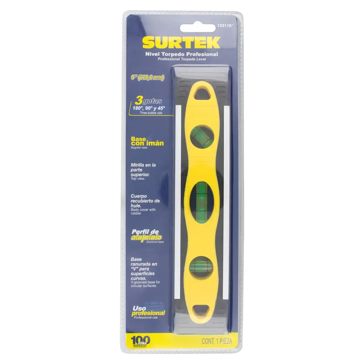 Nivel torpedo magnetico 9" - Lock
