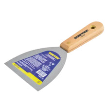 Espátula flexible de acero de alto carbón con mango de madera 4 - Lock - vista lateral