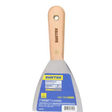 Espátula flexible de acero de alto carbón con mango de madera 4 - Lock