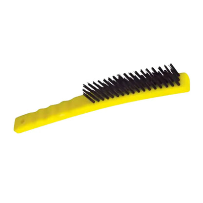Cepillo de alambre de acero al alto carbón con 3x17 filas de pinceles con mango - Lock - detalle