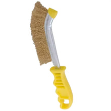 Cepillo de alambre Surtek de acero latonado anti-chispa con mango curvo - Lock - vista lateral