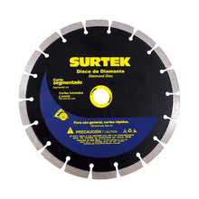 Disco de Diamante Corte Segmentado 4 1/2 pulgadas Surtek - Lock - detalle