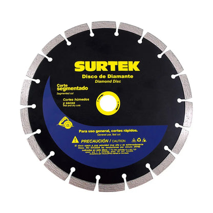 Disco de Diamante Corte Segmentado 4 1/2 pulgadas Surtek - Lock - detalle