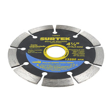 Disco de Diamante Corte Segmentado 4 1/2 pulgadas Surtek - Lock