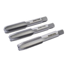 Juego de 3 Machuelos de Acero al Carbón 3/8"- 16NC Surtek - Lock - vista lateral