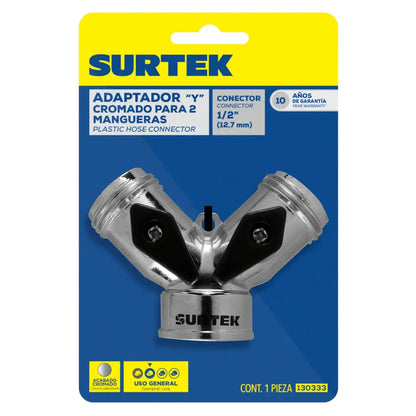 Adaptador p/Manguera Riego 130333 Surtek Cromado - Lock - detalle