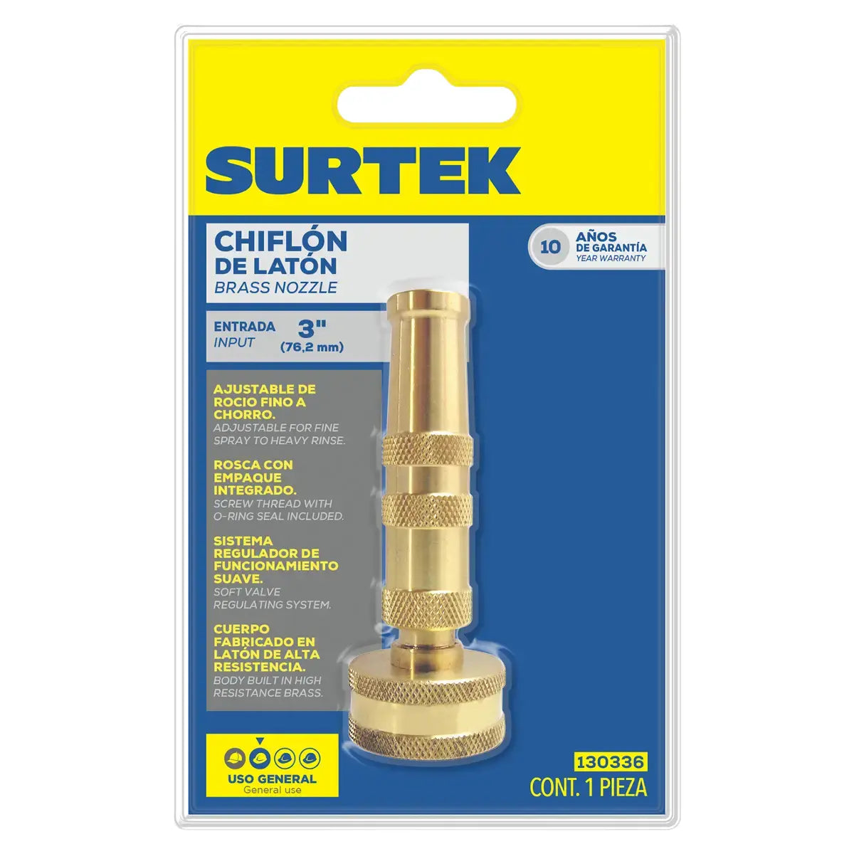 Chiflon Laton 130336 Surtek 3/4 GHT 3.0 - Lock - vista lateral