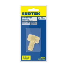Conector para Manguera de Riego de Laton 1/2" Hembra Surtek - Lock - vista lateral