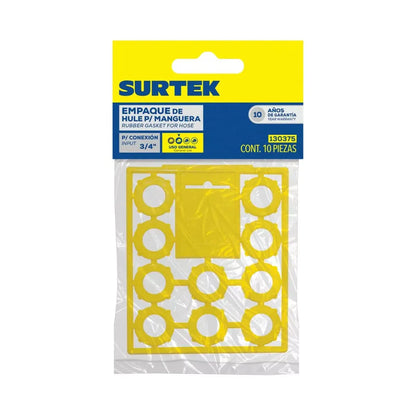 Juego de 10 Empaques de Hule para Conector para Manguera de Riego Surtek - Lock - vista lateral
