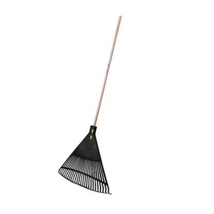 Escoba Plastica Surtek 26 Dientes Negra Jardin - Lock - detalle