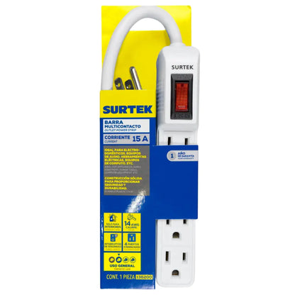 Multi contacto 4 entradas cable 30 cm - Lock