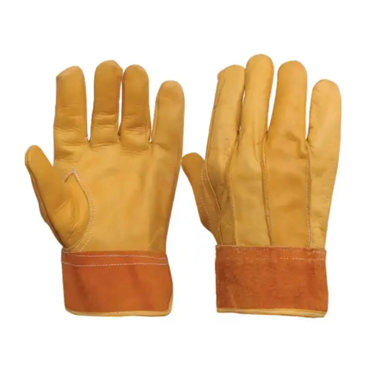 Guantes Piel Surtek Tipo Argonero Cintillo Unitalla - Lock - vista lateral