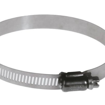 Abrazadera Sin Fin de Acero Inoxidable de 4-1/8" a 5" Surtek - Lock - vista lateral