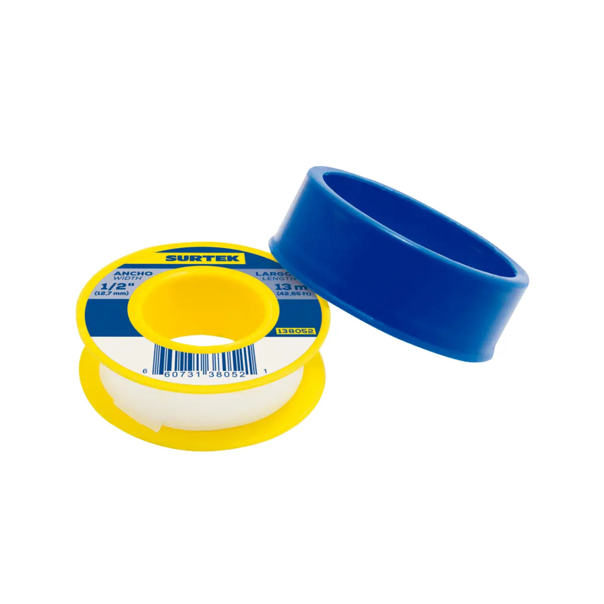 Cinta sella roscas De 13 mm x 13m URREA - Lock - vista lateral