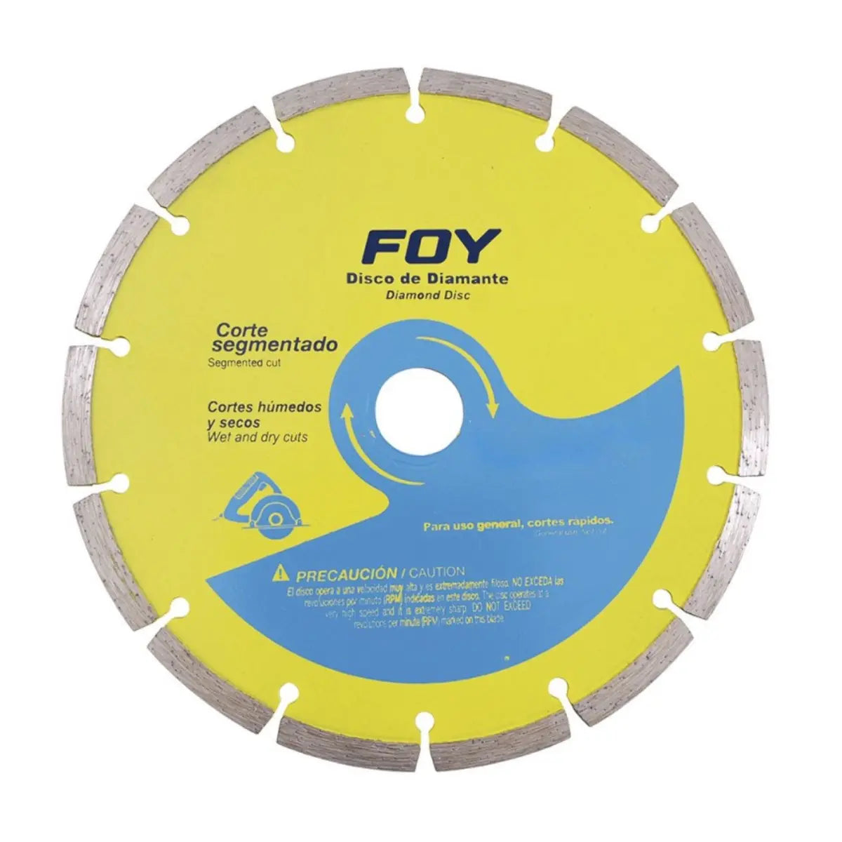 Disco de Diamante Foy Corte Segmentado 4 1/2" - Lock