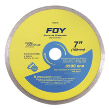 Disco Diamante Corte Continuo 7 pulgadas Foy - Lock