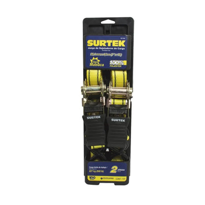 Juego 2 Sujetadores Tensores Tipo Matraca 4.5m Surtek - Lock - vista lateral