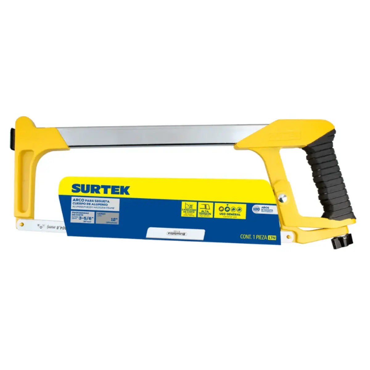 Arco de Segueta Fijo de Alta Rensión 12", 17" Surtek - Lock - vista lateral