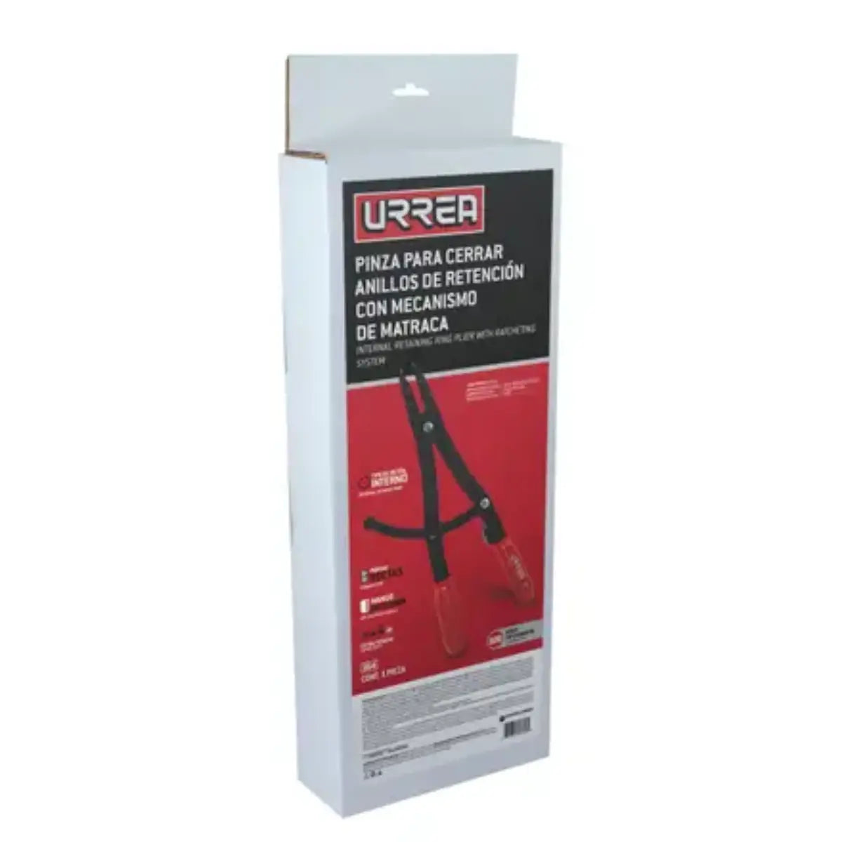 Pinza p/Cerrar Anillos 364 Urrea Mecanismo d/Matraca - Lock