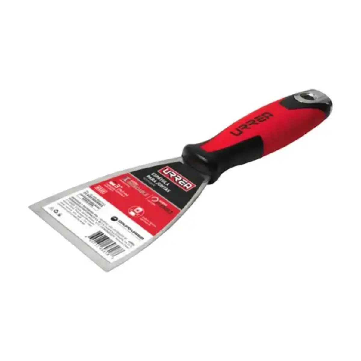 Espatula Flexible Urrea Acero Inoxidable c/ Mango Bimaterial 3" - Lock