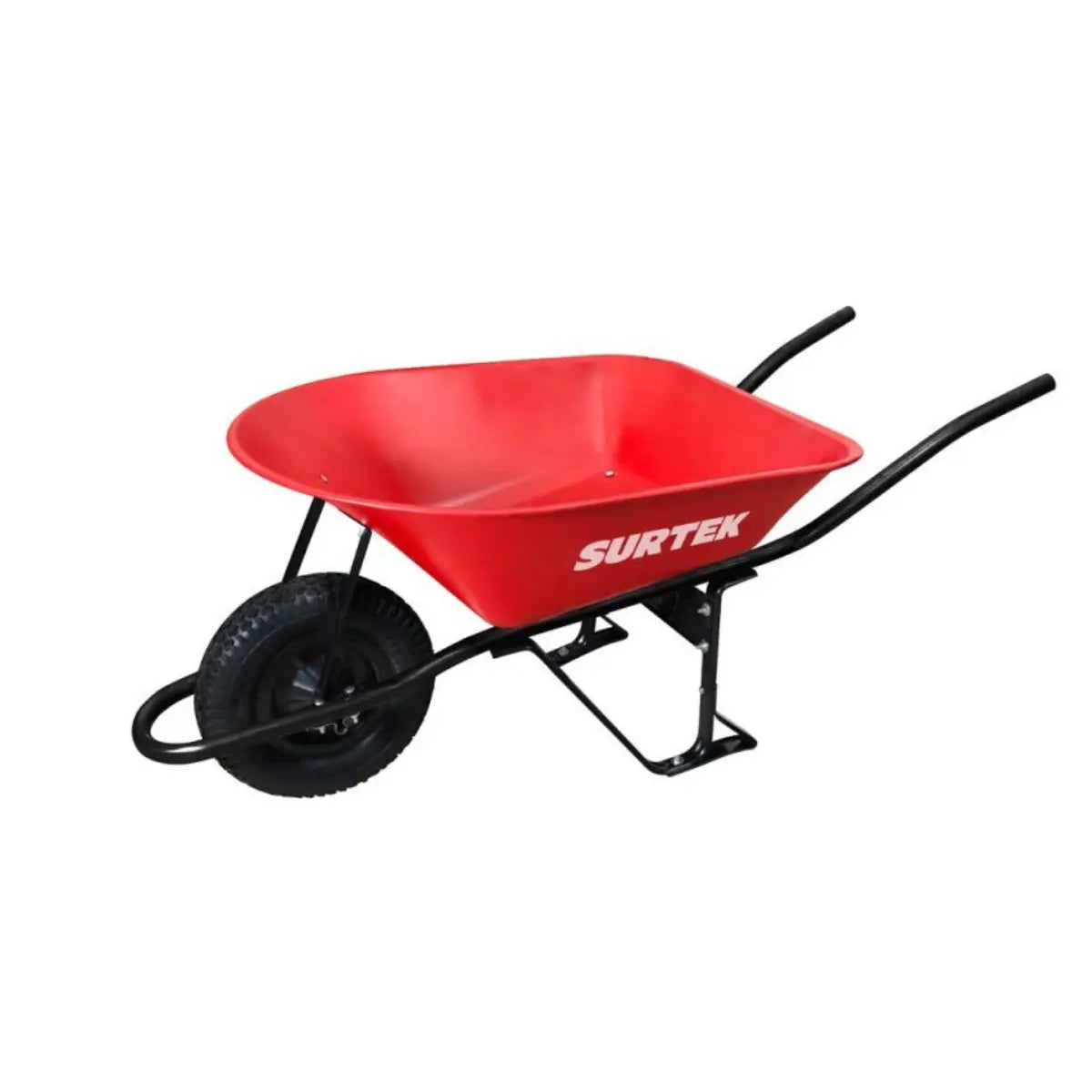 Carretilla Reforzada Bastidor Metálico 6 Ft3 Llanta Neumática Reforzada 4 Capas Surtek - Lock