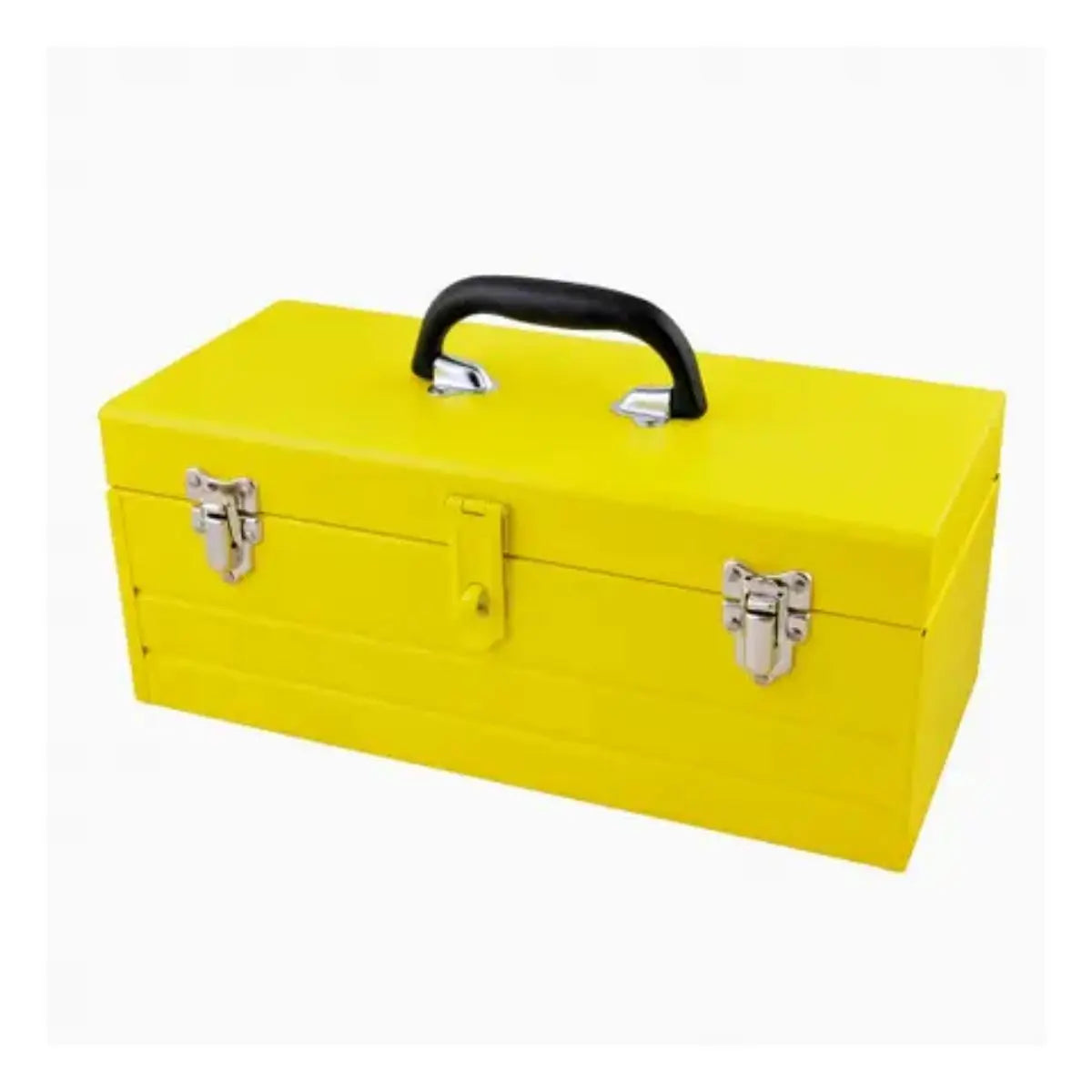 Caja Portaherramientas Metalica Amarilla Surtek 19" x 7" x 6" c/ Charola - Lock