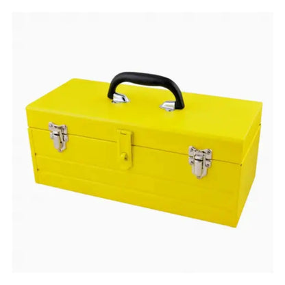 Caja Portaherramientas Metalica Amarilla Surtek 19" x 7" x 6" c/ Charola - Lock
