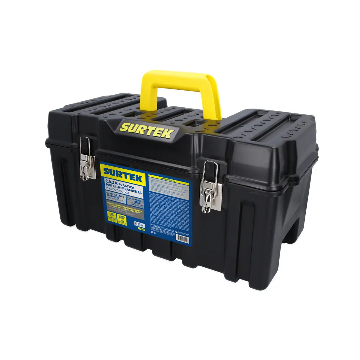 Caja portaherramientas plástica 21" x 10" x 10" Urrea - Lock
