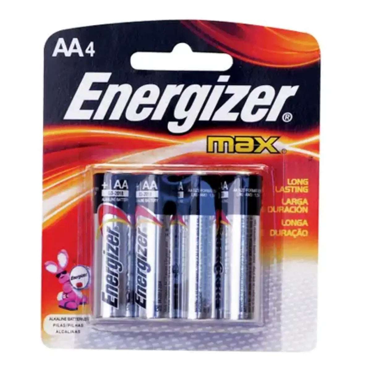 Pila Alcalina Energizer E91BP-4 Doble AA - Lock