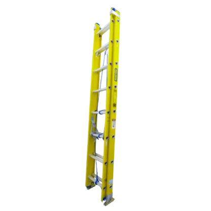 Escalera de extensión tipo II de fibra de vidrio con 24 peldaños - Lock - vista trasera