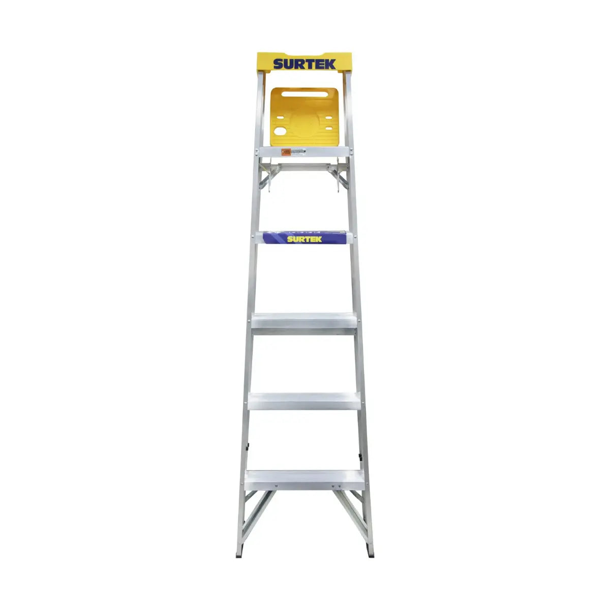 Escalera de Aluminio Tipo Tijera 5 Peldaños 1.83mt Surtek - Lock - detalle