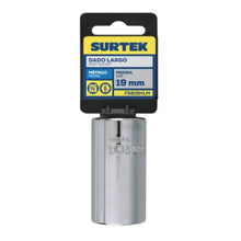 Dado Largo Cuadro 1/2" Surtek 6 Puntas Metrico 19 mm - Lock - vista lateral