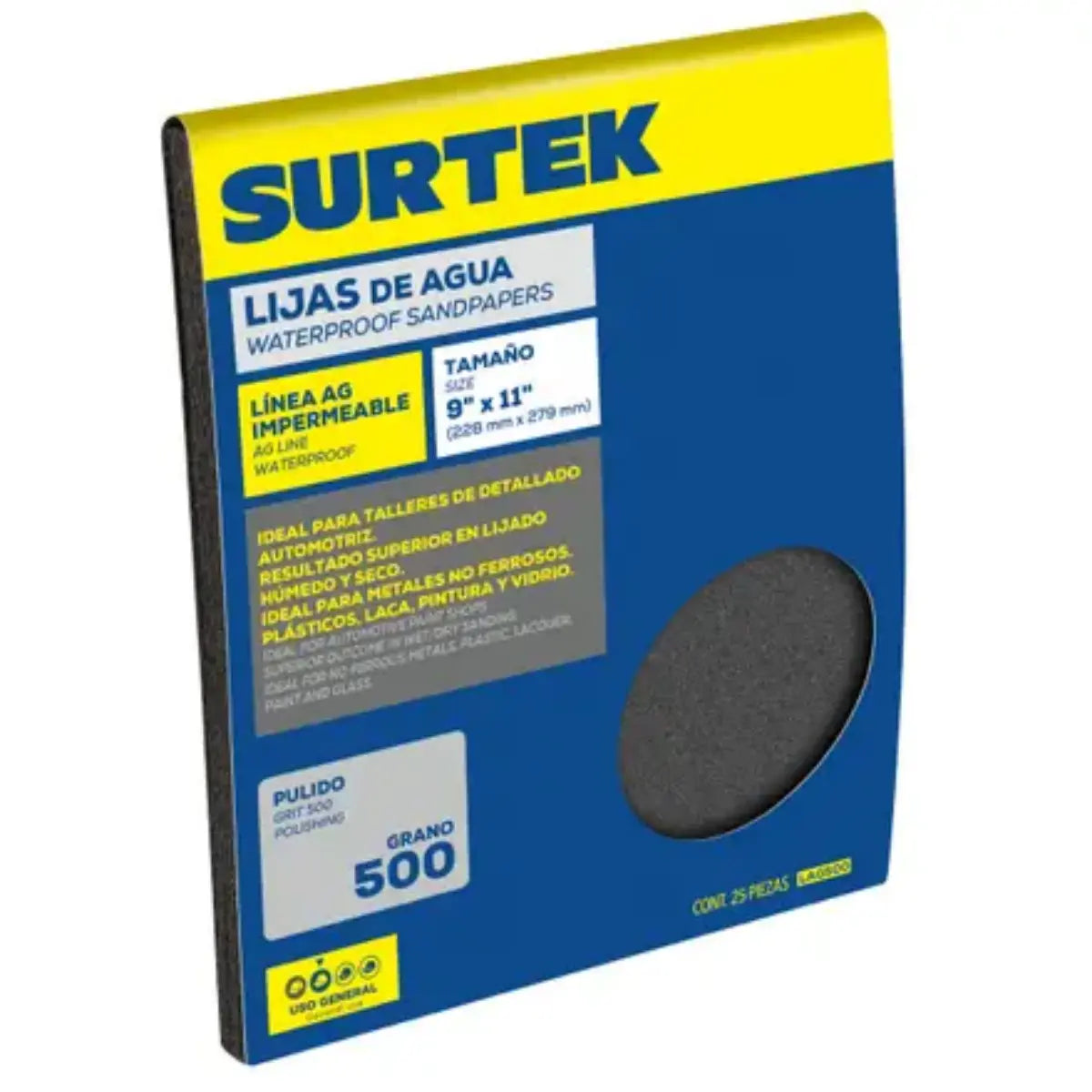 25Pz Lijas de Agua LAG500 Surtek Grano 500 - Lock