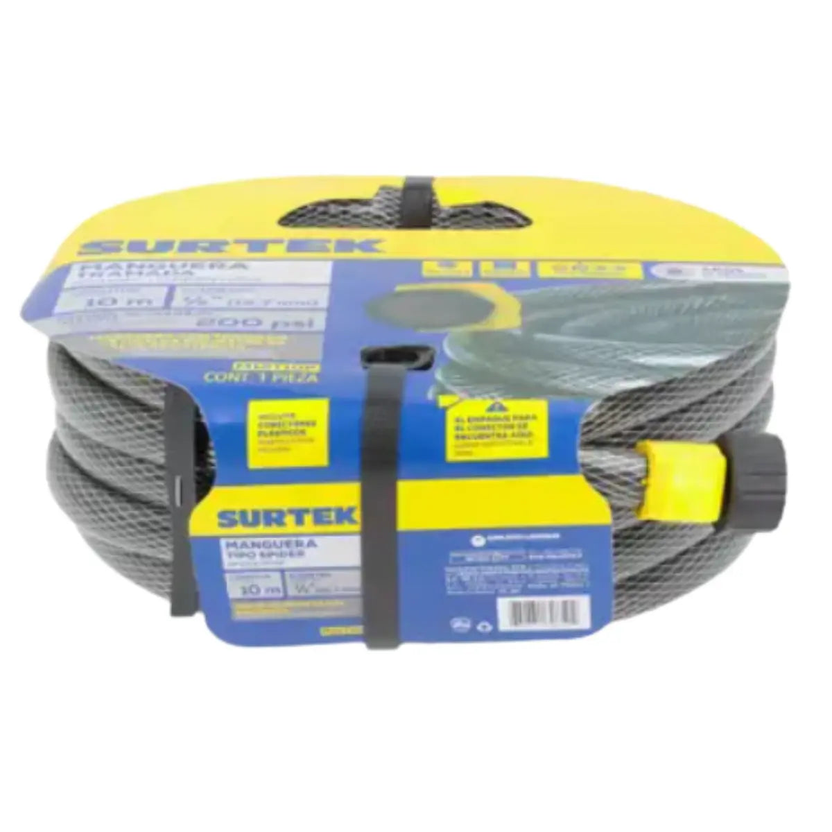 Manguera para jardín tramada gris con conector plásticos 1/2 10 m - Urrea