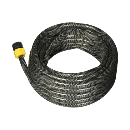 Surtek M12T15P Manguera para jardín tramada gris con conector plástico 1/2", 15 m - Surtek - vista lateral