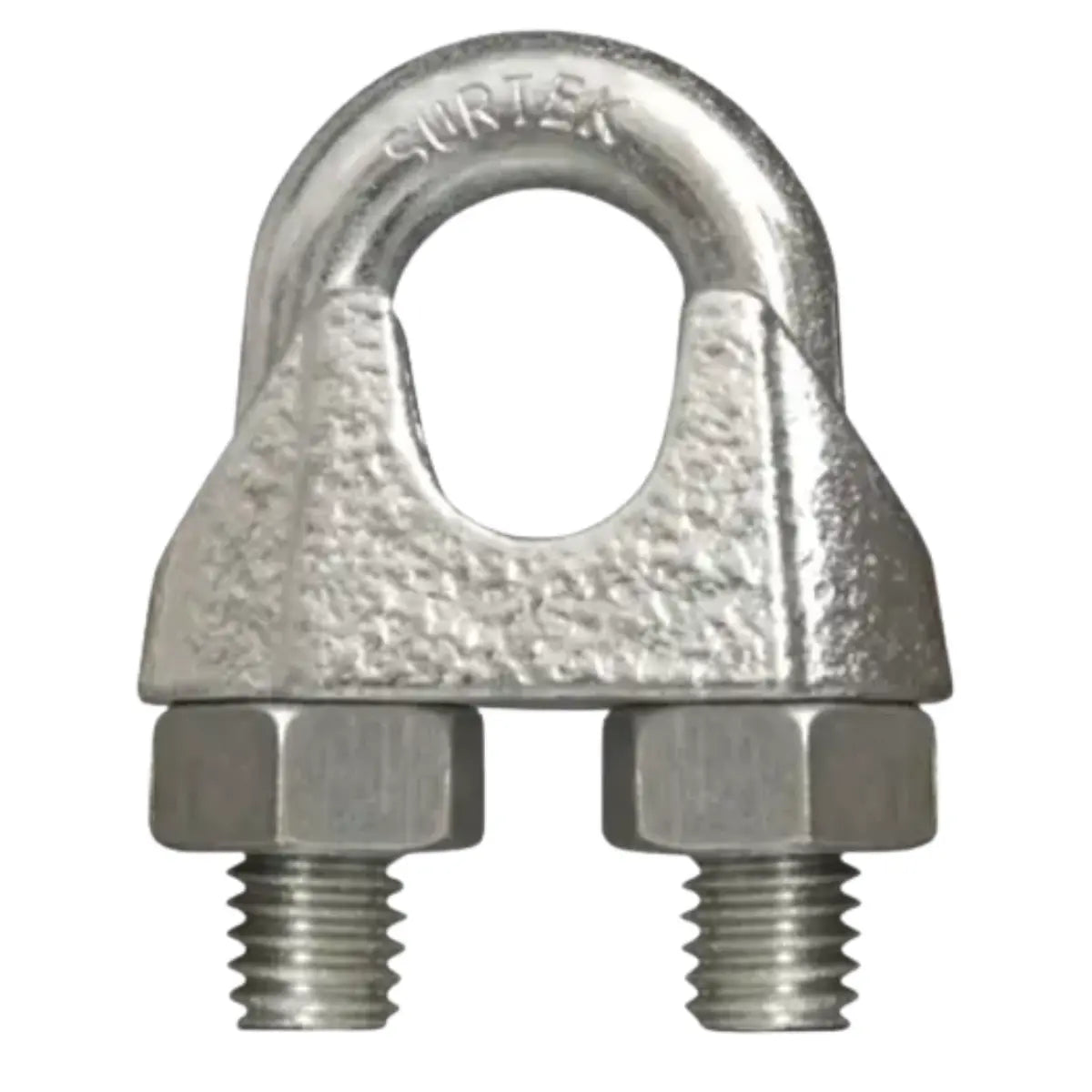 Perro de hierro maleable para cable de acero tipo alemán 1/2 - Lock - vista lateral