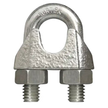 Perro de hierro maleable para cable de acero tipo alemán 1/2 - Lock - vista lateral