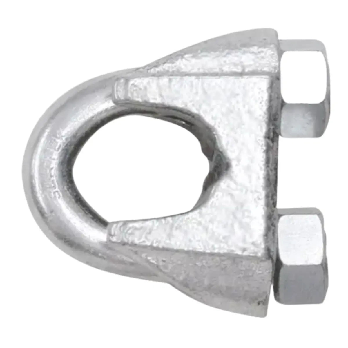 Perro de hierro maleable para cable de acero 5/8 - Lock - vista lateral