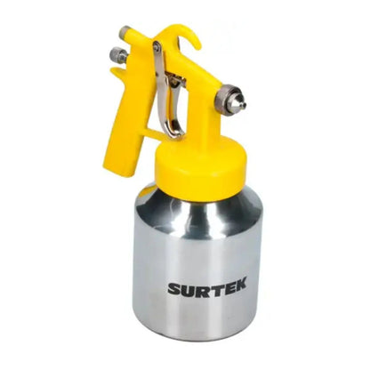 Pistola p/ Pintar 1000 ml Surtek Vaso Reforzado Baja Presión 45 PSI - Lock - detalle