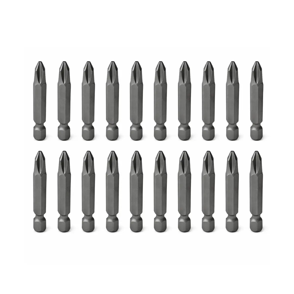 20 Puntas Phillips de Poder para Destornillador Hexágono de 1/4″ #2 x 2″ Surtek - Lock - vista lateral