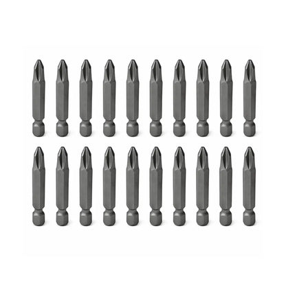 20 Puntas Phillips de Poder para Destornillador Hexágono de 1/4″ #2 x 2″ Surtek - Lock - vista lateral