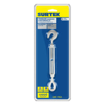Tensor Acero Forjado Gancho-Argolla 1/2 x6" Surtek - Lock - vista lateral