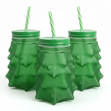 3 Frasco Mason Árbol Navideño VERDE 580ml 1428V Vittori - Vittori - vista lateral