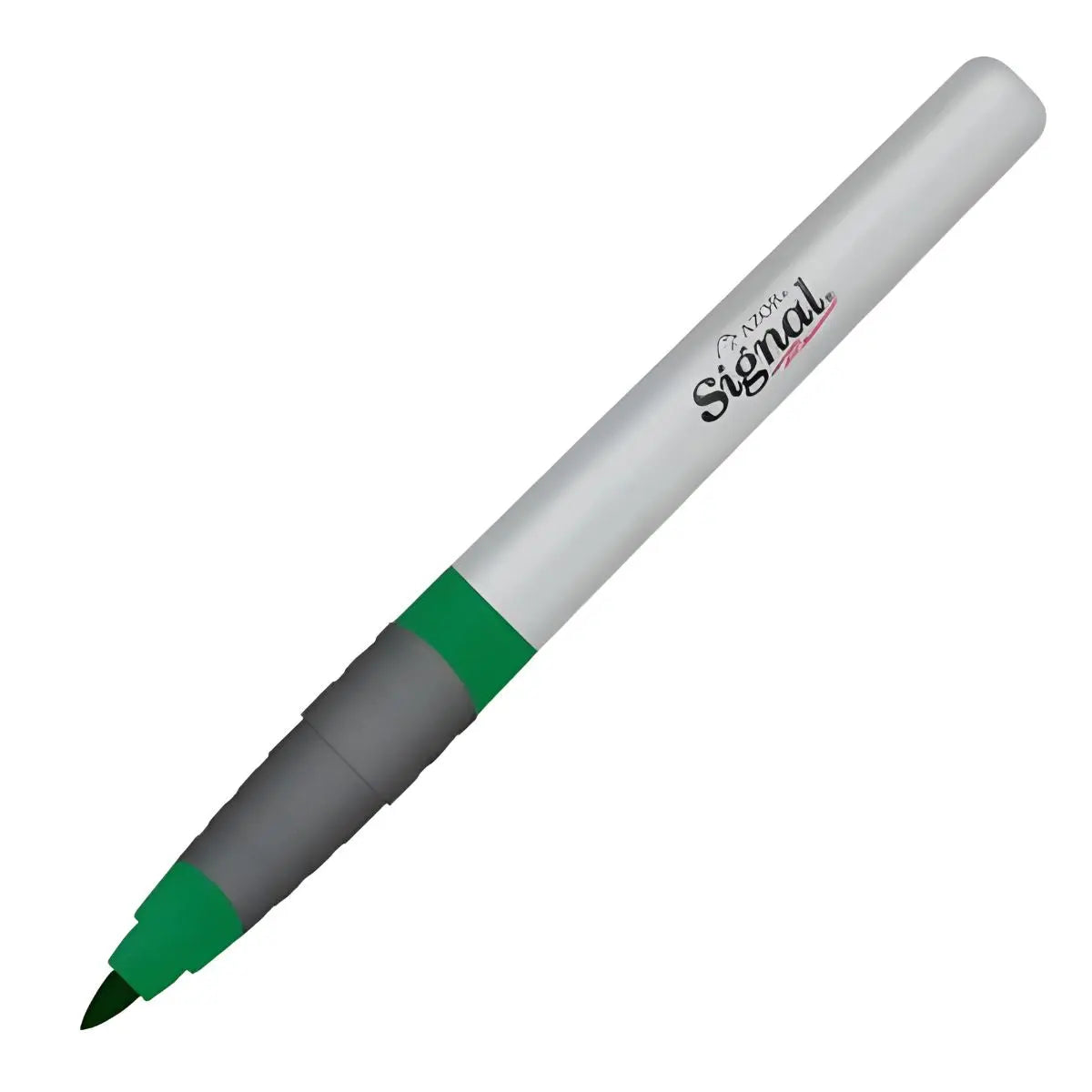 Marcadores Azor Permanente Signal Fino Punta Bala 12 Piezas Elegir Color Verde - URREA - vista lateral
