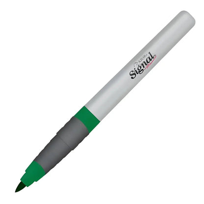 Marcadores Azor Permanente Signal Fino Punta Bala 12 Piezas Elegir Color Verde - URREA - vista lateral